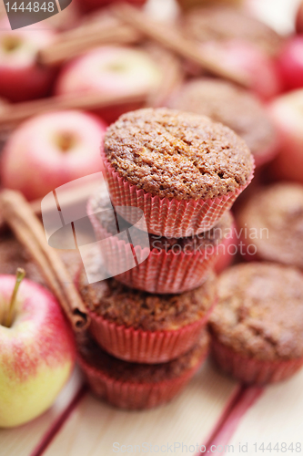 Image of muffins with apple