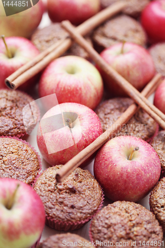 Image of muffins with apple