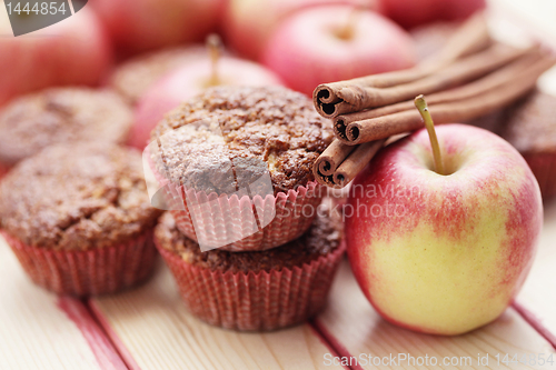 Image of muffins with apple