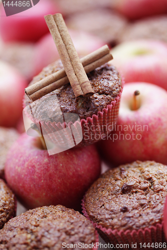 Image of muffins with apple