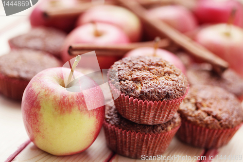 Image of muffins with apple