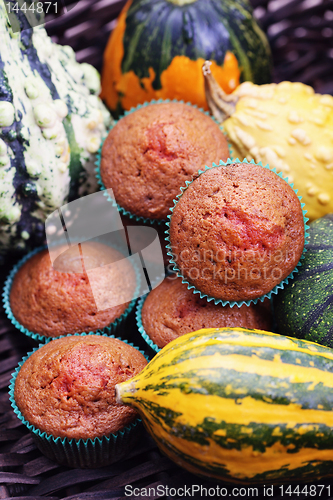 Image of muffins with pumpkin