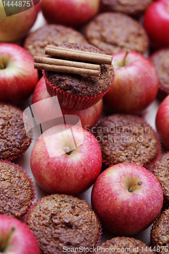 Image of muffins with apple