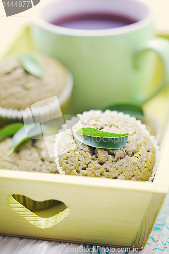 Image of green tea muffins