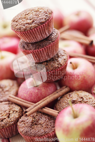 Image of muffins with apple