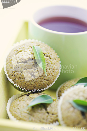 Image of green tea muffins