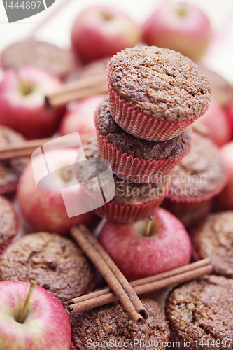 Image of muffins with apple