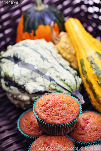 Image of muffins with pumpkin