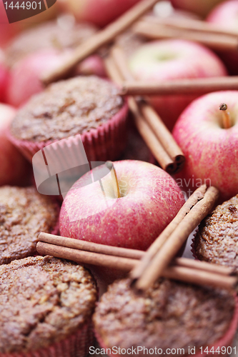 Image of muffins with apple