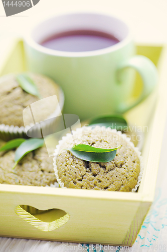 Image of green tea muffins