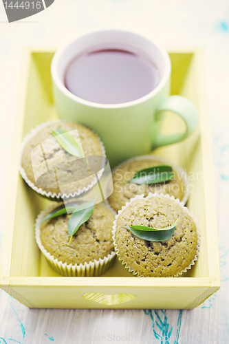 Image of green tea muffins