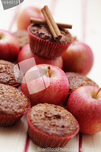 Image of muffins with apple