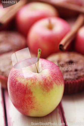 Image of muffins with apple