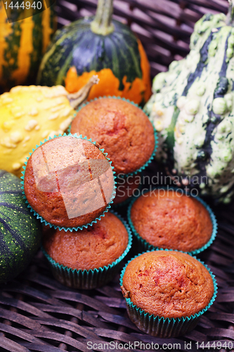 Image of muffins with pumpkin