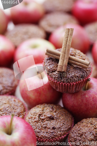 Image of muffins with apple