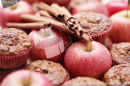 Image of muffins with apple