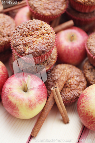 Image of muffins with apple