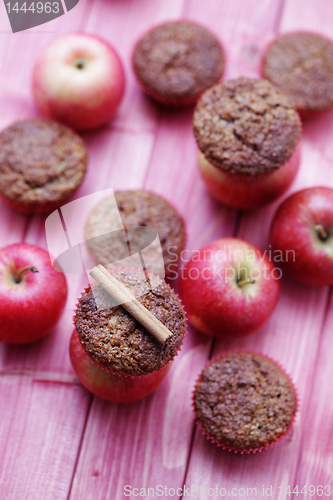 Image of muffins with apple