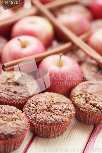 Image of muffins with apple