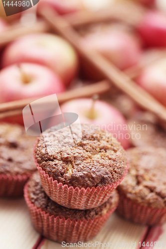 Image of muffins with apple