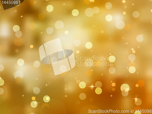 Image of Glittery gold Christmas background. EPS 8