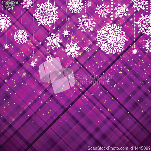 Image of Purple christmas background. EPS 8