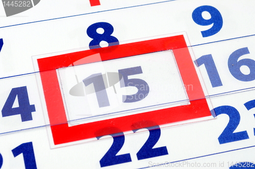 Image of 15 calendar day