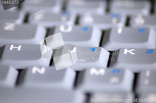 Image of keyboard of laptop computer