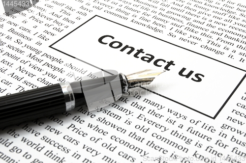 Image of contact us