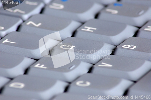 Image of keyboard of laptop computer