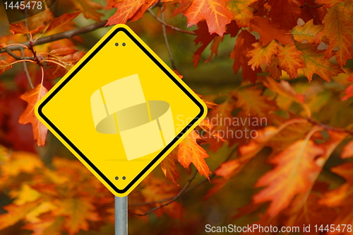 Image of sign with copyspace
