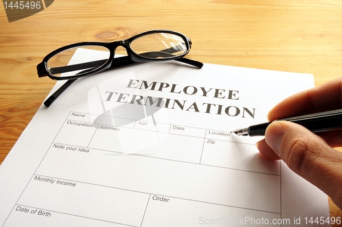 Image of employee termination