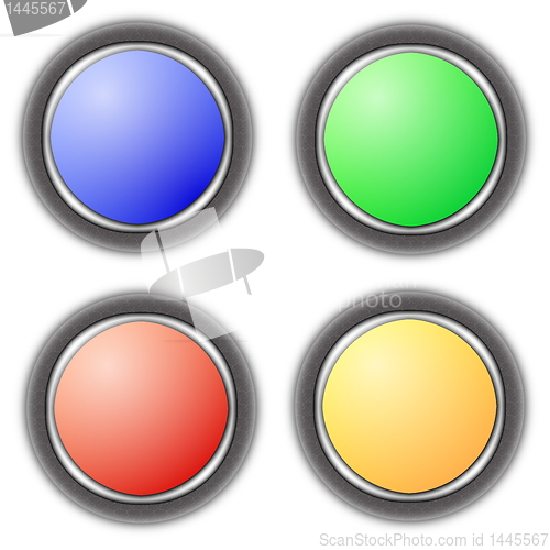 Image of blank button collection