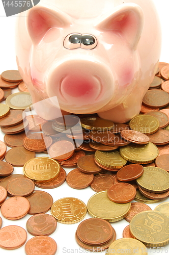 Image of piggy bank and money