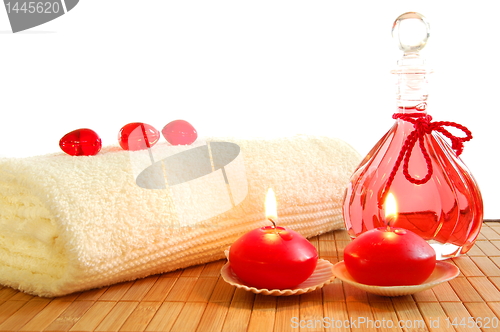 Image of red massage still life