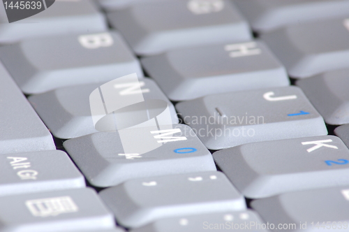 Image of keyboard of laptop computer