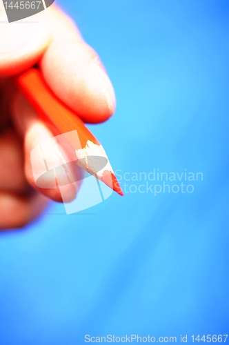Image of hand pen and copyspace