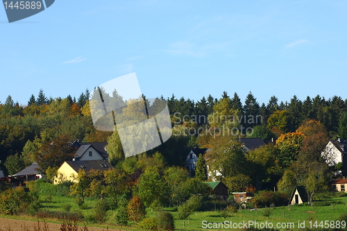 Image of small idyllic village 