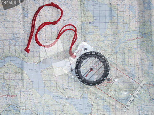 Image of Compass on map