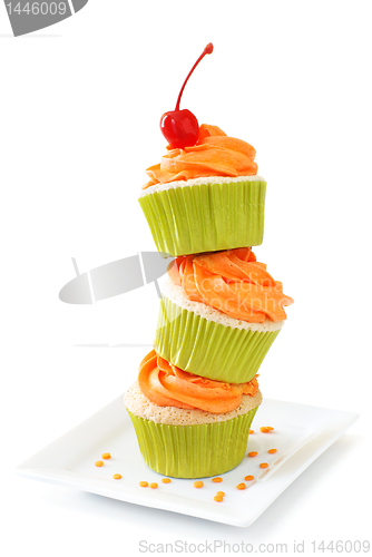 Image of Stacked cupcakes