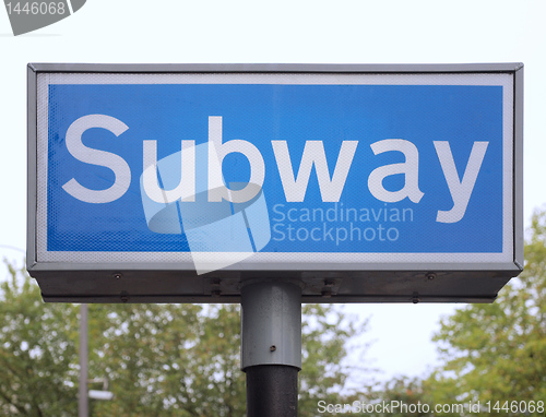 Image of Subway sign