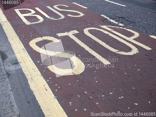 Image of Bus stop sign