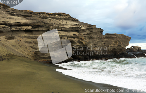 Image of Green san beach Papakolea