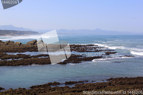 Image of Panoramic view of a wild coast