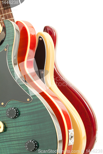 Image of Four Electric Guitars