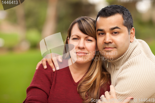 Image of Attractive Mixed Race Couple Portrait