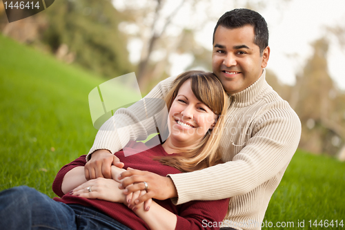 Image of Attractive Mixed Race Couple Portrait