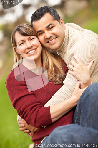 Image of Attractive Mixed Race Couple Portrait