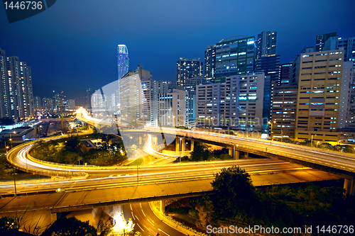 Image of urban area dusk