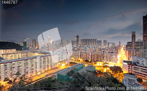 Image of downtown sunset